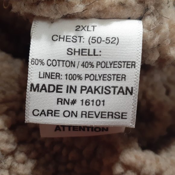 Ridgecut Mens Heavy Weather Cotton Work Jacket Size 2XL Like New Warm Insulated - Picture 5 of 5